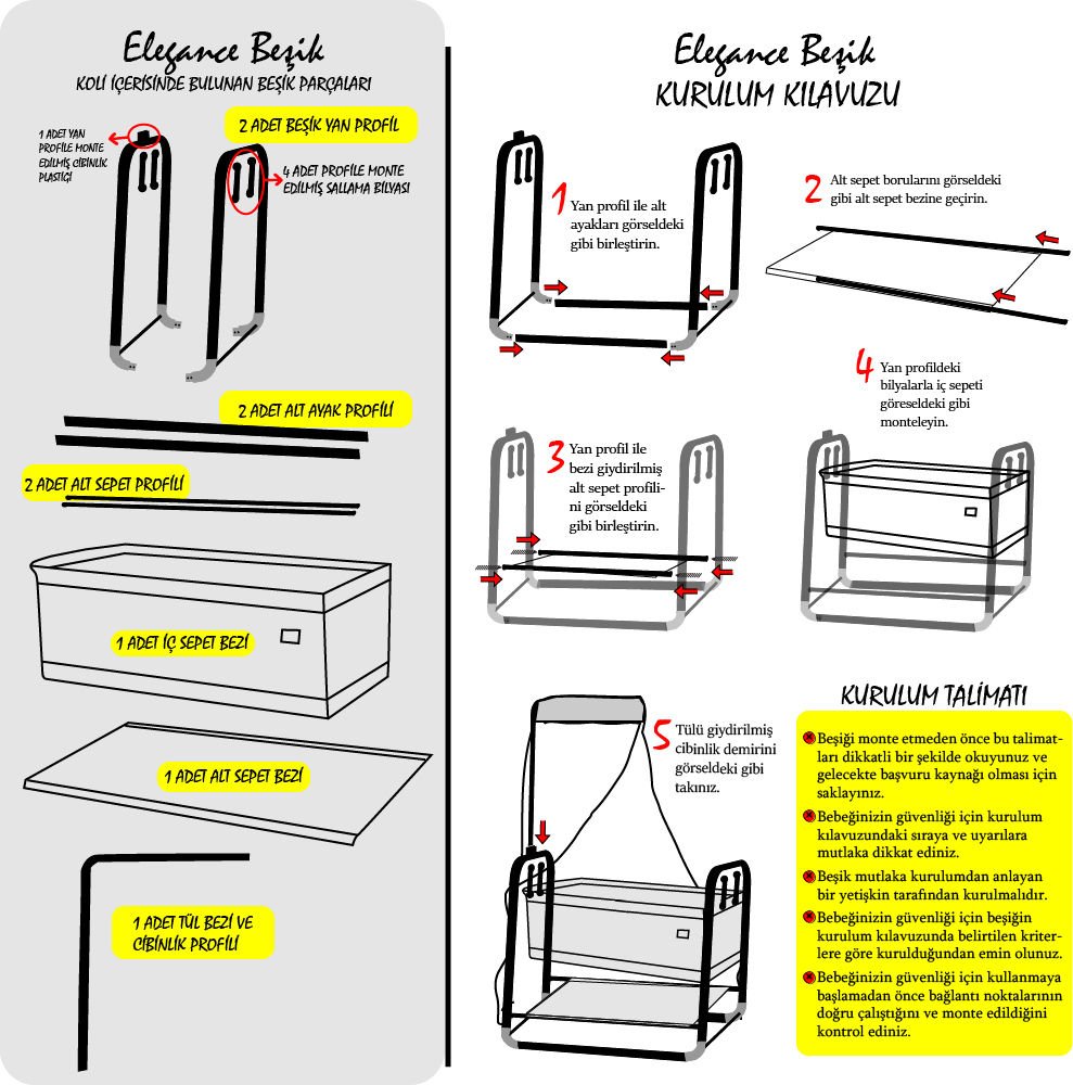 Bebelow Elegance Beşik Kurulum