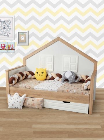 Aras Bebe Örgülü Montessori Bebek Uyku Seti 90*190