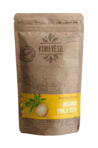 Kuru Yeşil Organik Maca Tozu (Maka Tozu) 100 GR - Organic Maca Powder