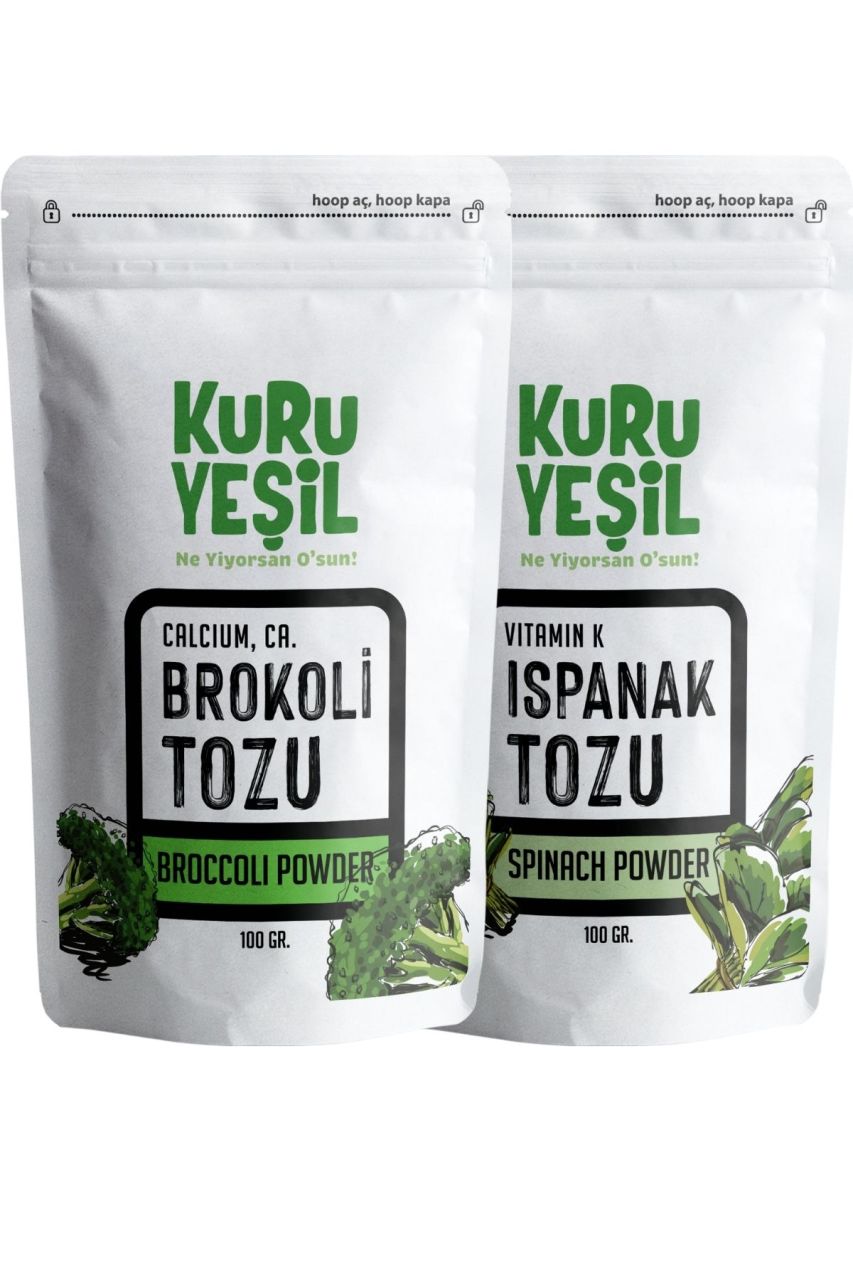 Yerli Ispanak Tozu 100 gr - Yerli Brokoli Tozu 100 gr | Sebze Tozları, Yeşil Sebzeler, Kurutulmuş Sebze Tozu