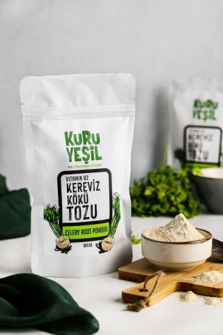 Kuru Yeşil Kök Kereviz Tozu 100 GR | Sebze Tozu | Kereviz Kökü Tozu