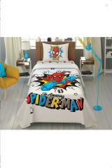 Taç Lisanslı Spiderman Super Hero Pike Takımı Tek Kişilik