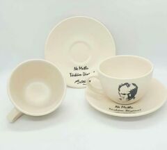 Keramika Atatürk Baskılı 2 li Nescafe Takımı