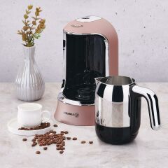 Korkmaz A860-06 Kahvekolik Rosagold/Krom Kahve Makinesi