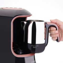 Korkmaz A862-02 Kahvekolik Rose Gold/Siyah Kahve Makinesi