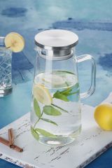 Acar 11140 Bloom Metal Kapaklı Cam Sürahi - 1800 ML