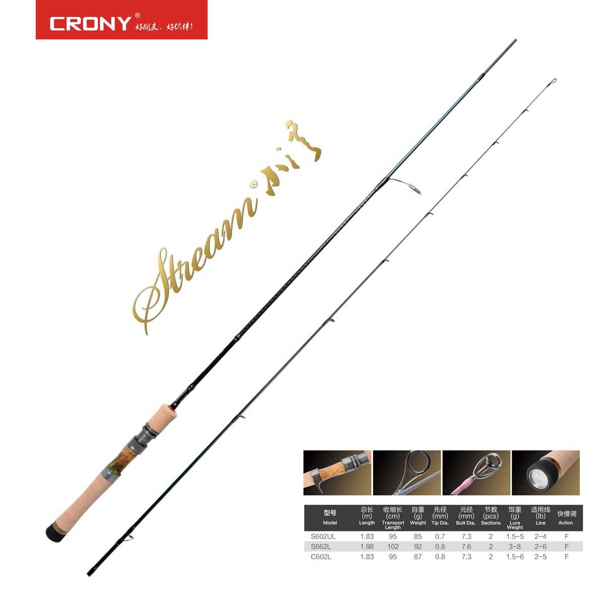 Crony Stream Autumn S682UL 203 cm 2-8 gr LRF Kamışı