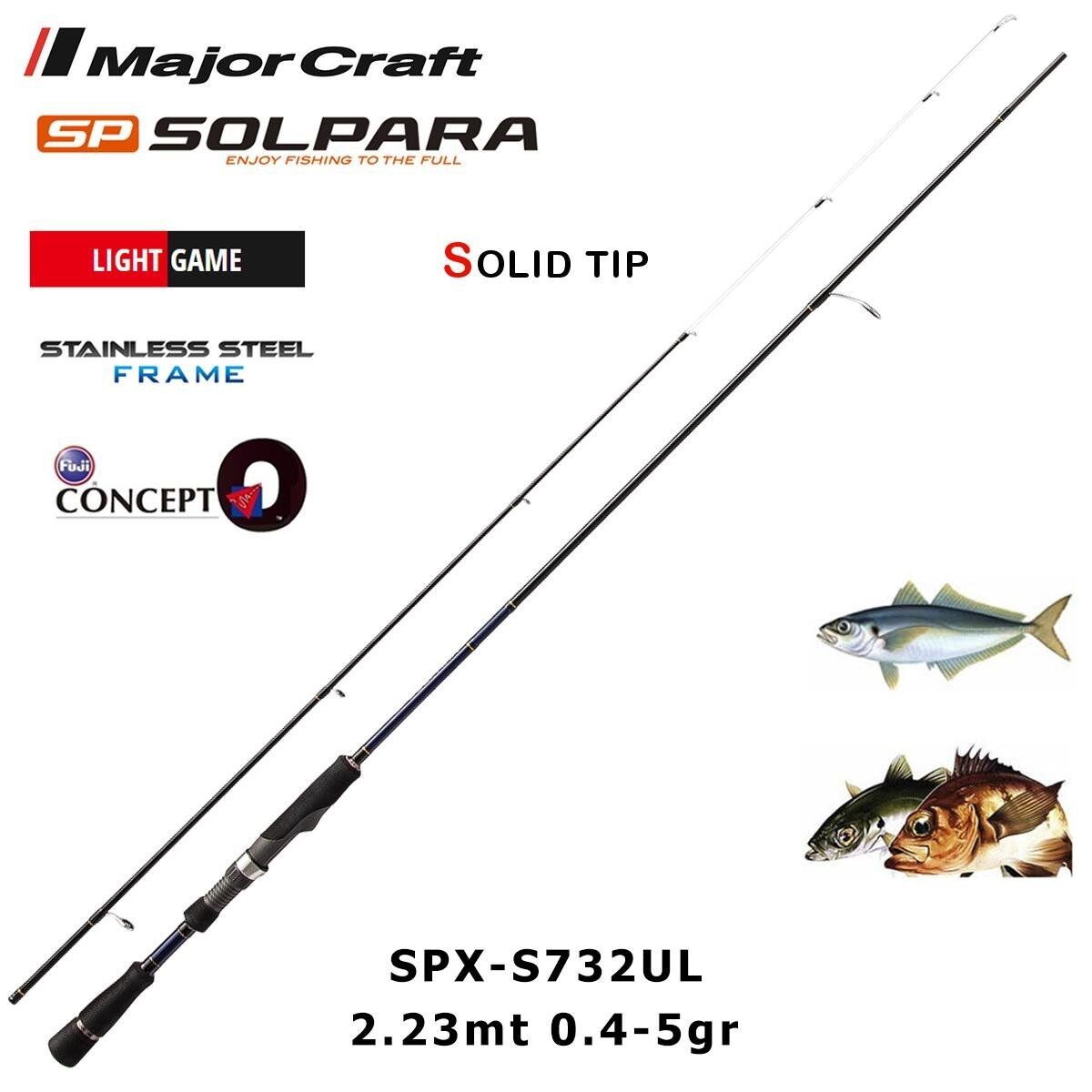 Major Craft Solpara SPX-S732UL Solid 223cm 0.4-5gr (2P) LRF Kamış