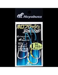 Hayabusa FS 466 Halogramlı Jig Assist İğnesi Double Hook 2'li Paket