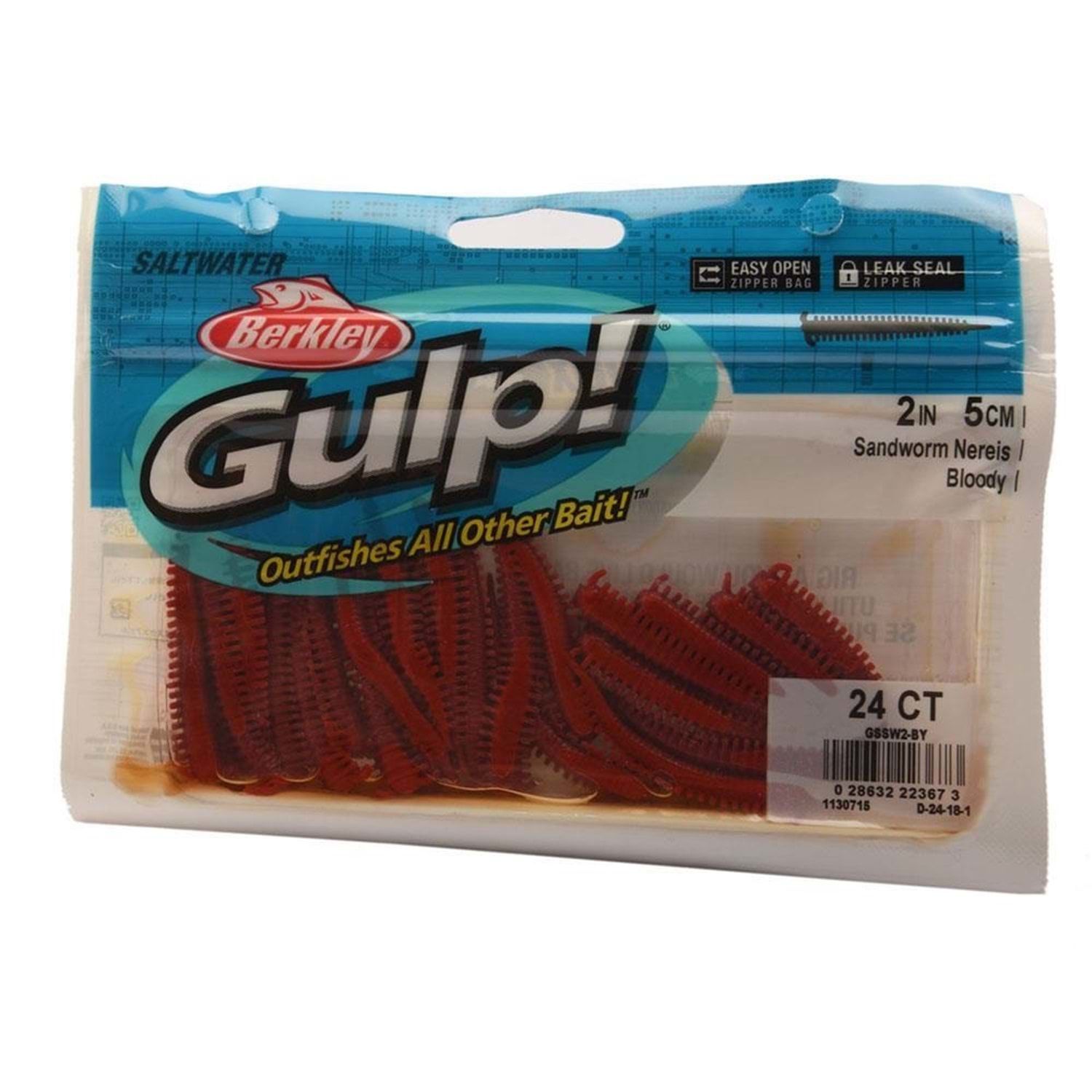 Berkley Gulp Alive Sandworm 5cm LRF Silikon Kurt Bloody