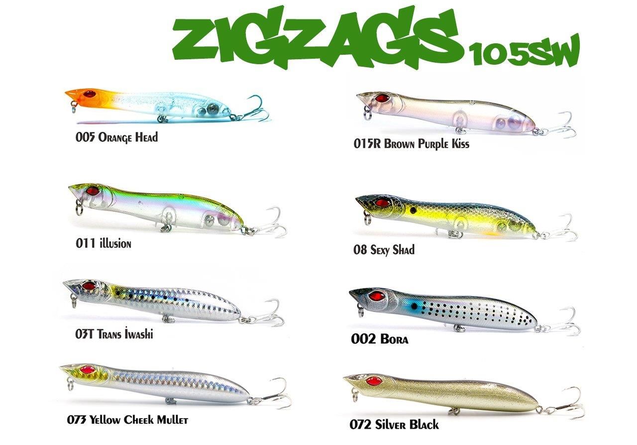 FUJIN Zigzags 105sw 10gr Su Üstü Maket Balık