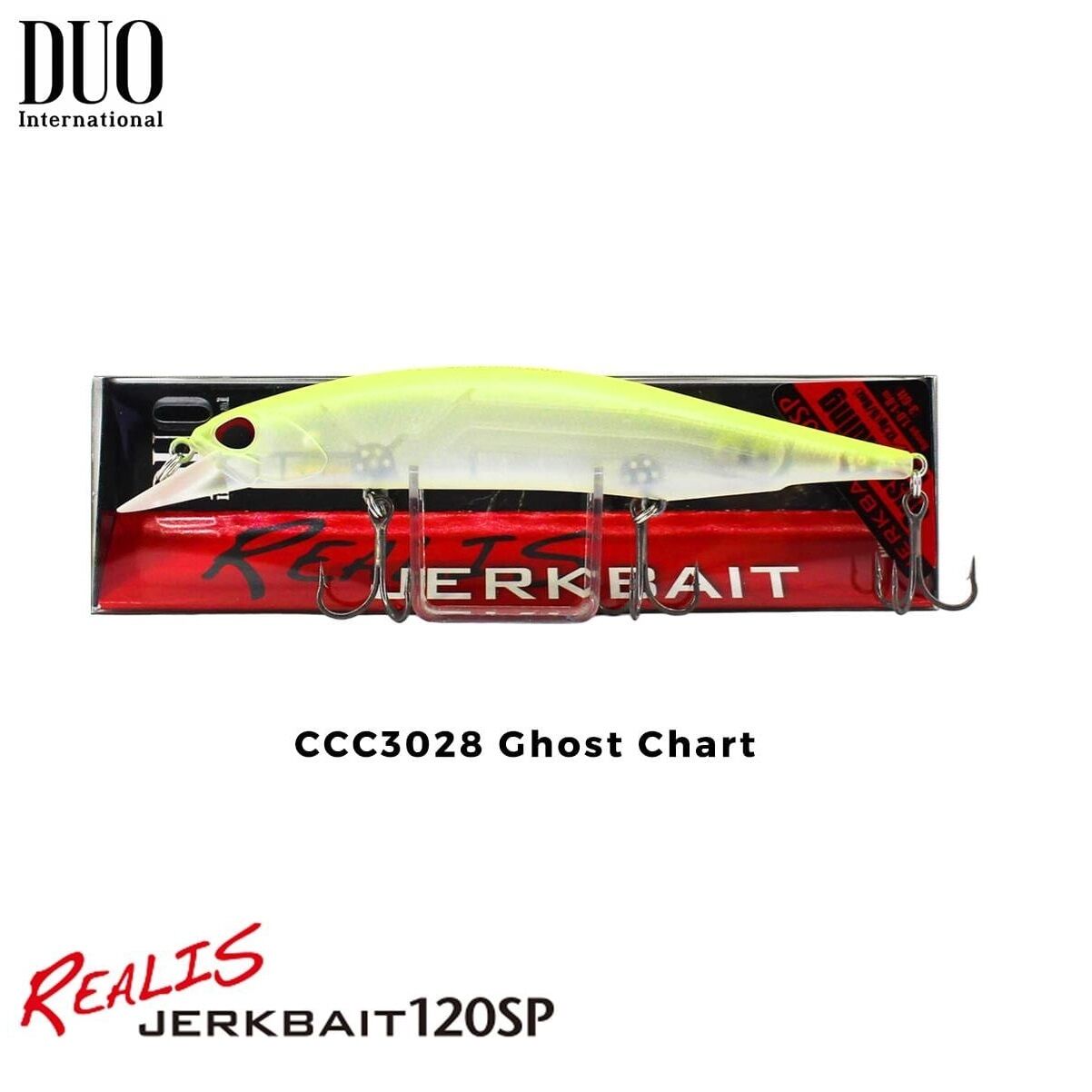 Duo Realis Jerkbait 120SP CCC3028 Ghost Chart