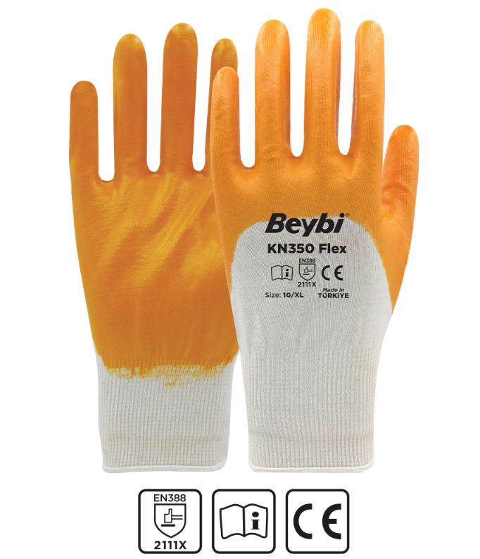 Beybi KN350 Flex Pamuk Nitril Eldiven 10