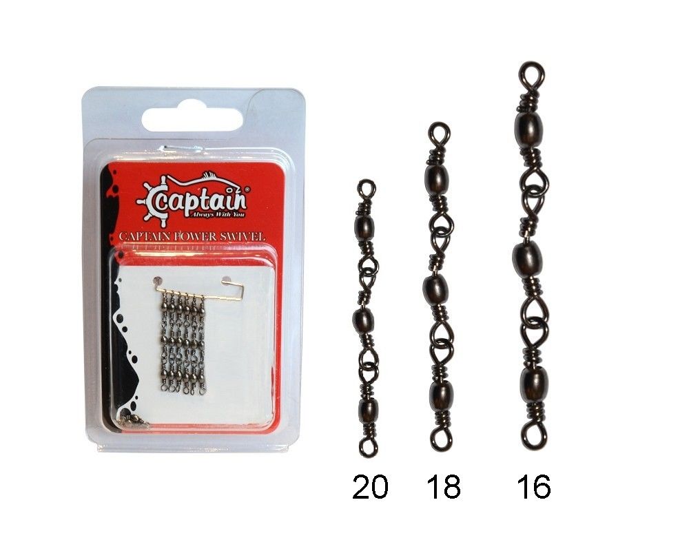 Captain 5105 3 Zincir Fırdöndü 10'lu Paket Black Nikel