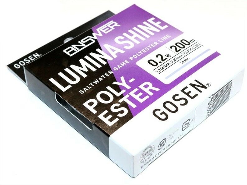 Gosen Lumina Shine Saltwater Game 200mt Polyester Misina Pearl Kalınlık : 0.090 mm