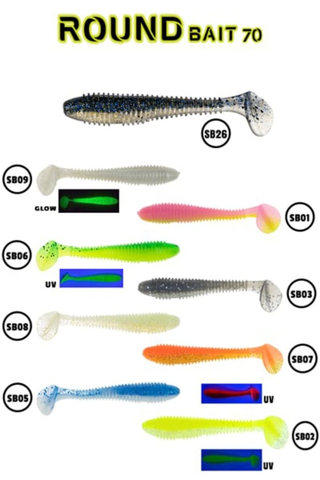 Fujin Round Bait 70 mm Silikon Balık #SB009