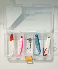 Delitay Balıkçılık  Plastik Kutulu mix  Grande Soft 12cm Silikon balık seti-2
