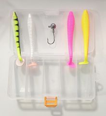 Delitay Balıkçılık  Typoon Soft Silikon Balık Set-2 Shad Kuyruk (12cm)