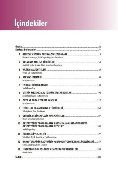 Jinekolojik Onkoloji El Kitabı: Temel Yaklaşım ve Uygulamalar