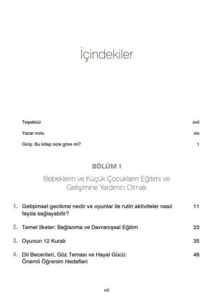 Riskli Bebek ve Küçük Çocuklar için Etkinlikler