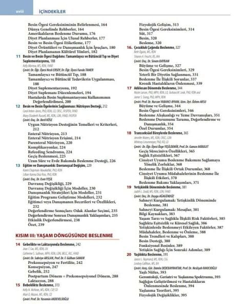 Krause ve Mahan Besin ve Beslenme Bakım Süreci