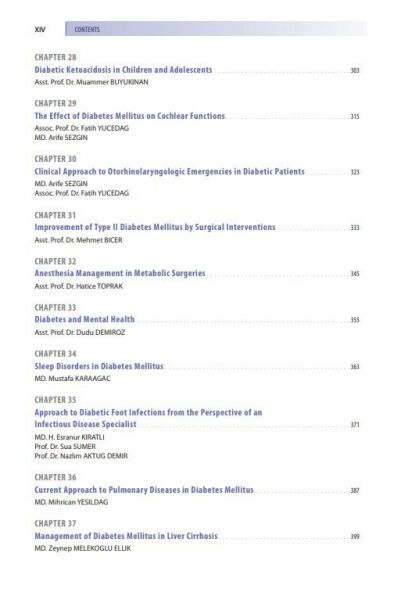 Current Perspective on Diabetes Mellitus i