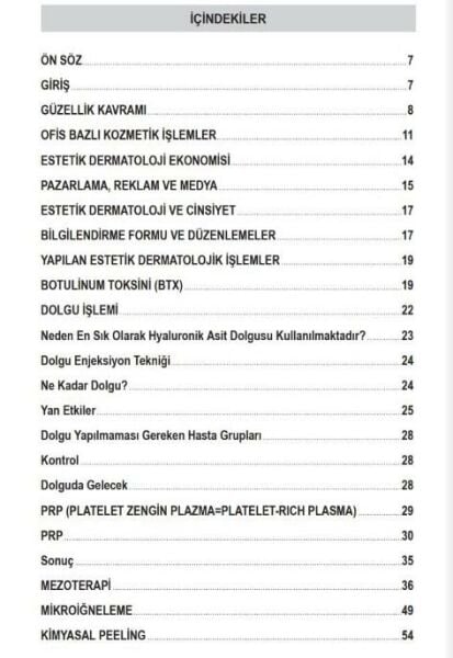 Estetik Dermatoloji İpuçları