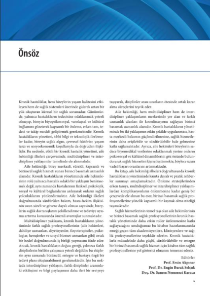 Aile Hekimliğinde Kronik Hastalıkların Yönetimi