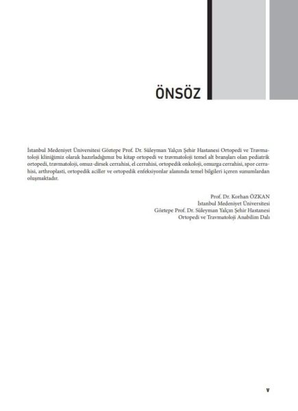 Ortopedi ve Travmatoloji
