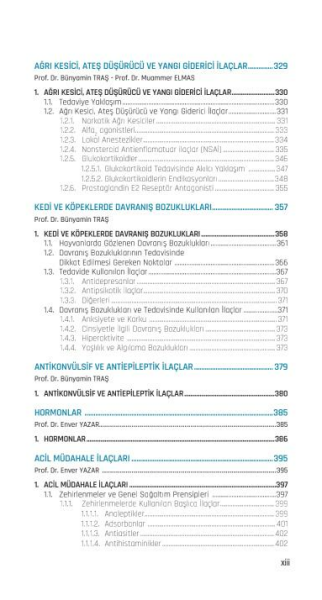 Veteriner İlaç Rehberi: Tedavi El Kitabı 2024