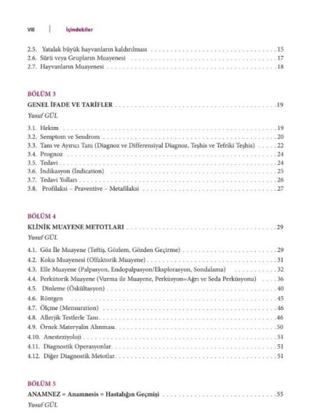 Veteriner İç Hastalıklarında Klinik Muayene ve Tanı Yöntemleri