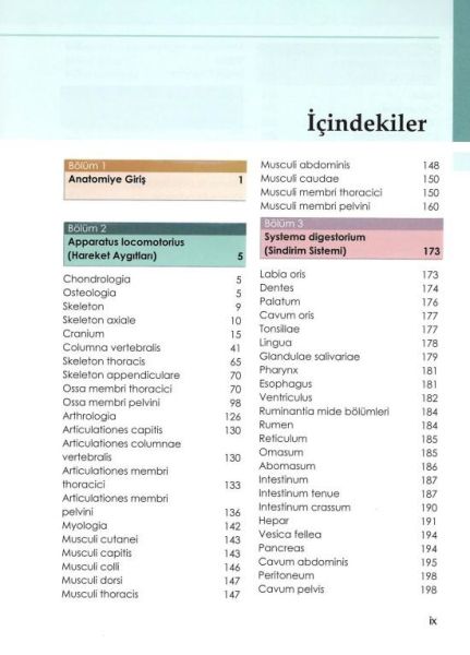 Veteriner sistematik Anatomi 2.Baskı