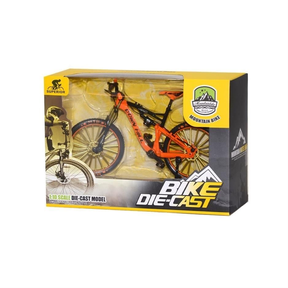 Down Hill Turuncu Bike Bisiklet 0818-6A Die Cast Metal 1:10 Ölçek