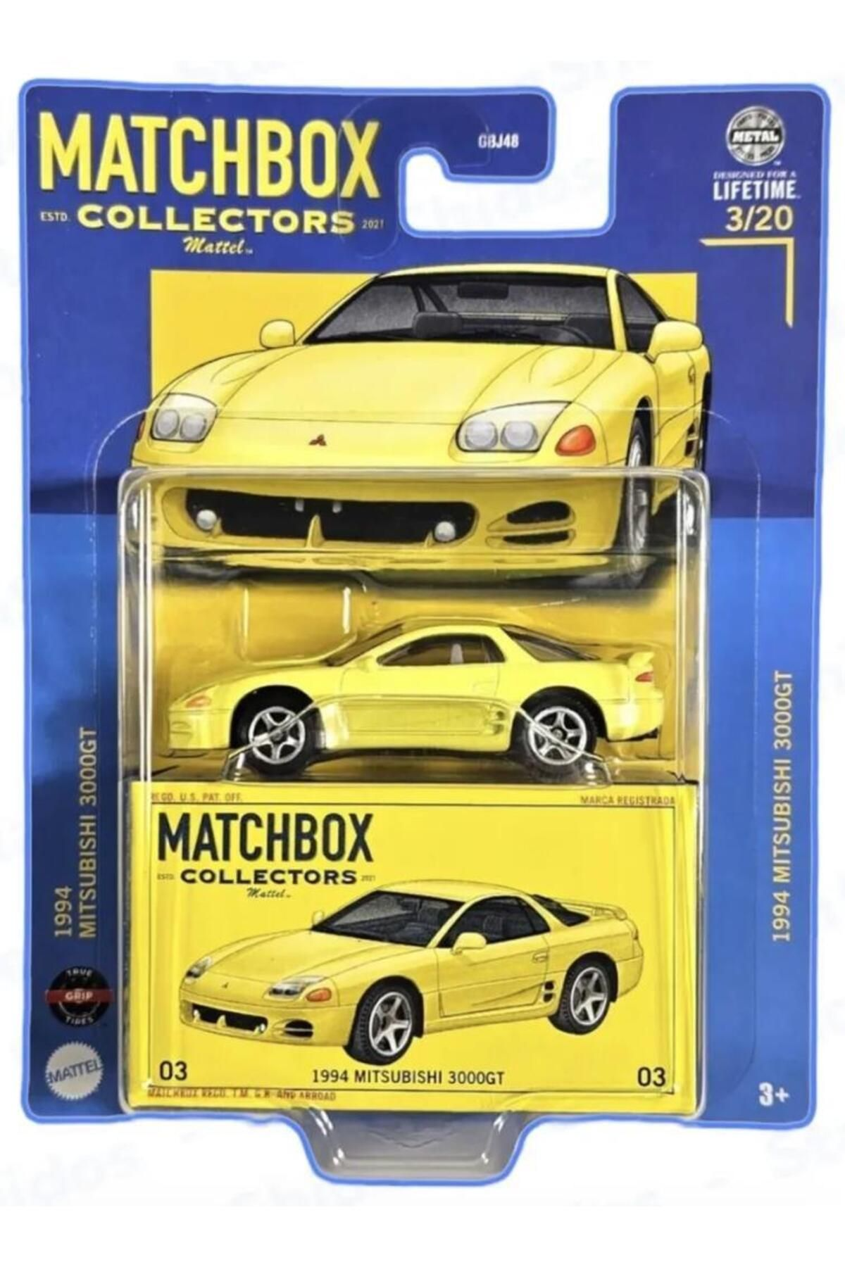1994 Mitsubishi 3000GT Matchbox Koleksiyon Araçları Serisi GBJ48