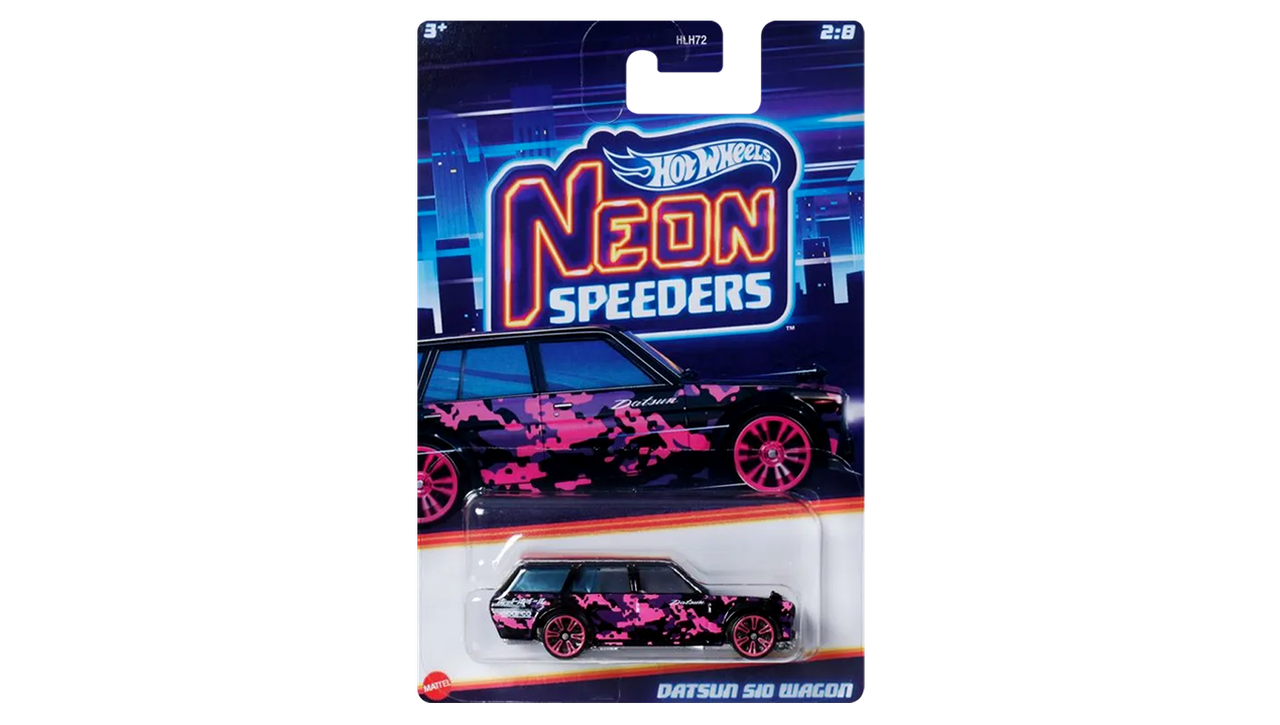 Hot Wheels Datsun 510 Wagon Neon Speeders (YD)