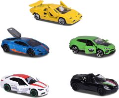 Majorette, 212053178, İtalyan Rüyası Arabalar 5'li Hediye Seti, Die-Cast (Metal), Alfa Romeo ve Lamborghini, Lisanslı, Dream Cars Italy with 5 Cars