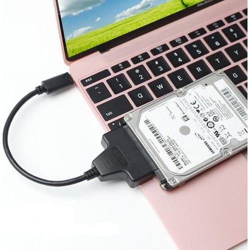 Alfais 4393 Type C 3.1 USB To 2.5 3.5 Inç Sata SSD HDD Hard Disk DVD Kablosu