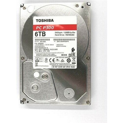 Toshiba P300 HDWD260UZSVA 6 TB 5400 RPM 3.5'' SATA 3.0 Harddisk