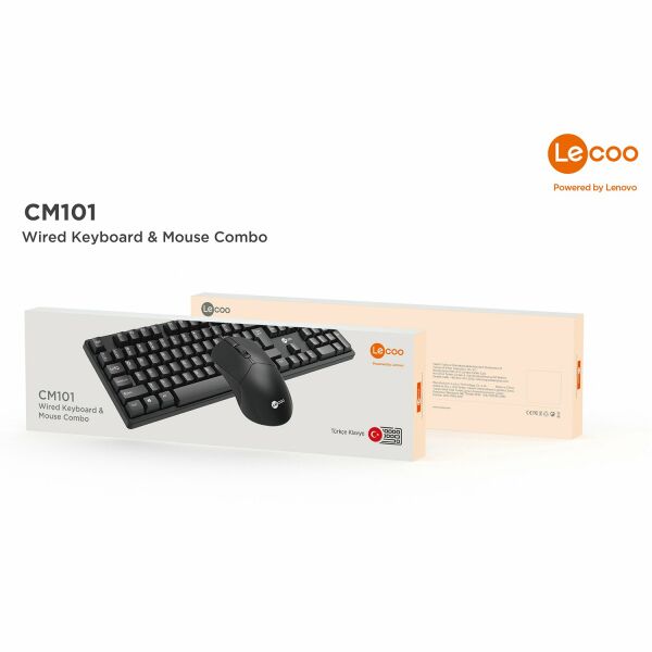 Lenovo Lecoo CM101 USB Kablolu Klavye Mouse Set