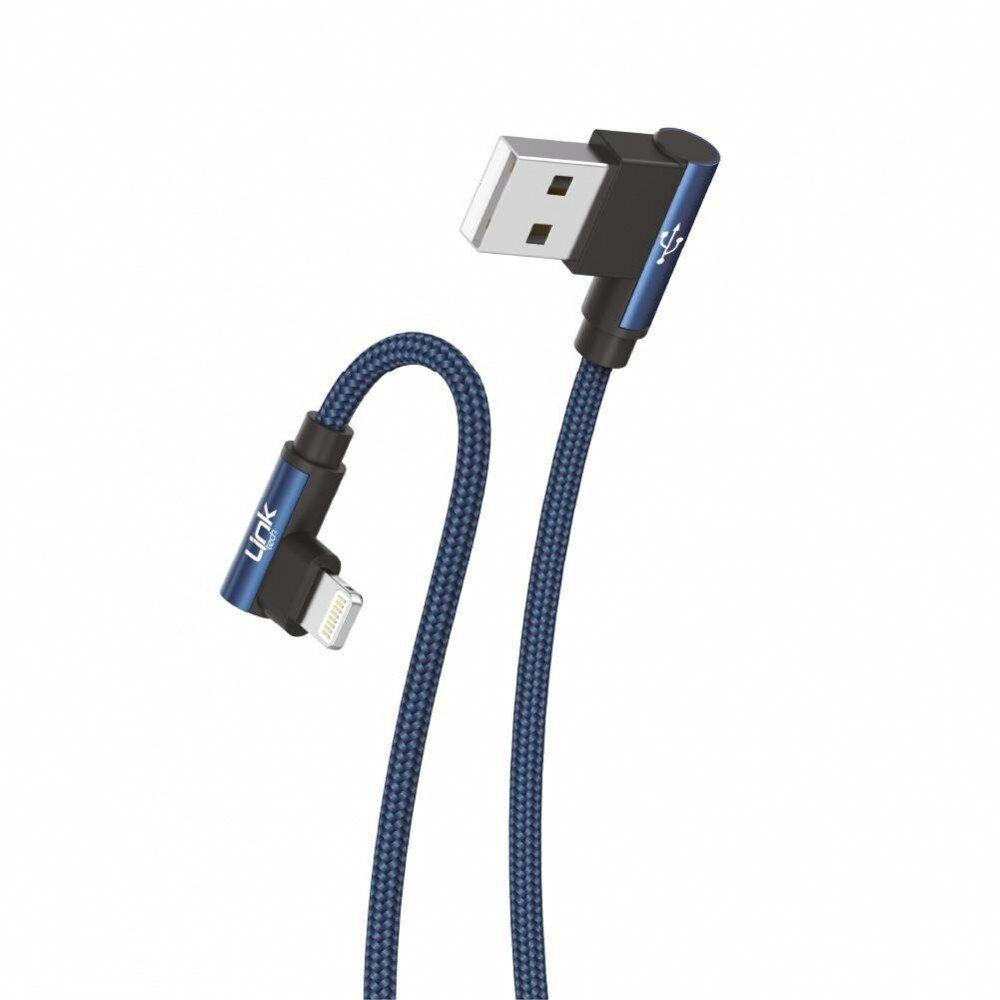 Linktech K593 Safe USB Lightning 3A 90 Derece Şarj Kablosu
