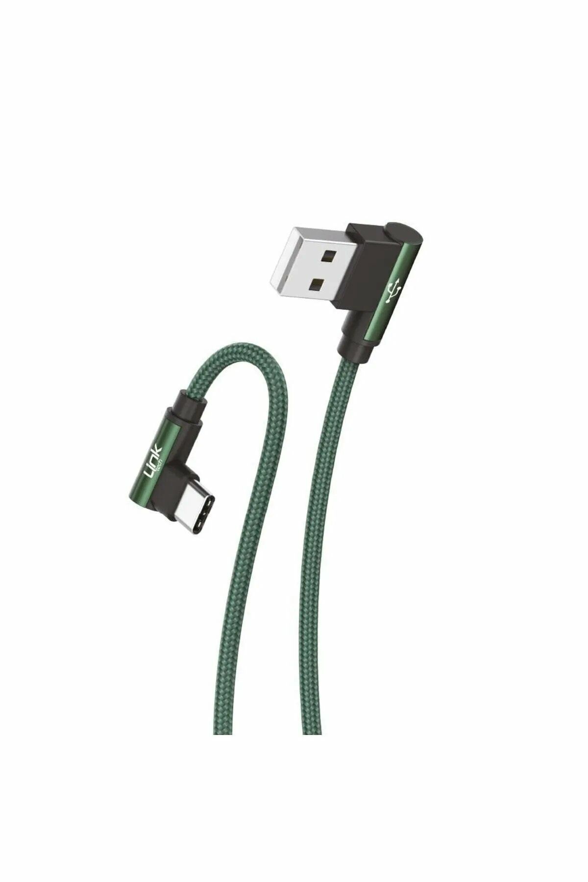 Linktech K594 Safe USB TYPE-C 90 Derece Şarj Kablosu