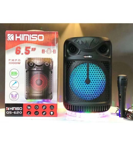 KIMISO QS620 6.5” Taşınabilir Şarjlı Kablosuz Bluetooth Karaoke Hoparlör
