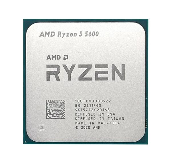 AMD Ryzen 5 5600 3.5GHz (Turbo 4.4GHz) 6 Core 12 Threads 35MB Cache AM4 İşlemci - Tray