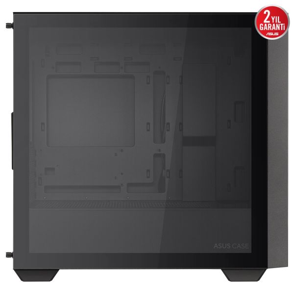 Asus A21 Case Temperli Cam USB 3.0 mATX Mesh Panel Siyah Mid Tower Kasa
