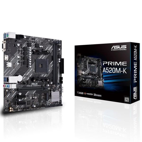 Asus Prime A520M-K 4600MHz(OC) DDR4 AM4 M.2 HDMI VGA mATX Anakart