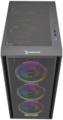 GamePower Flex 4x120mm ARGB Fan 700W +80 Gold Temperli Cam ATX Gaming Mesh Kasa