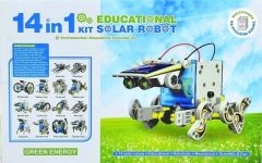 14lü Solar Güneş Enerjisi Robot Eğitim 14 in 1 Bilim Seti - STEM