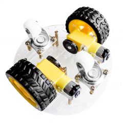 Arduino 2WD Yuvarlak Robot Araba Platform Çift Katlı - Demonte