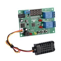 DC 5V-24V Dijital Akıllı Sıcaklık ve Nem Kontrol Termostat Modülü