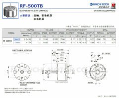 Mabuchi RF-500TB-14415 (Çap 32mm) DC 1.5-9V Mini Solar Motor